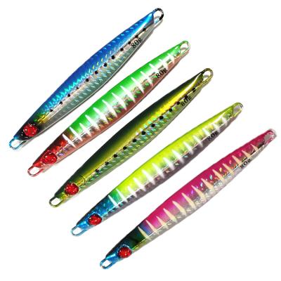 China OEM High Quality Metal Baiting Lure SHINLON Hot Sale 80g OEM Lure Available 3D Eye Baits Bait Lure With Metal Baiting Lure for sale