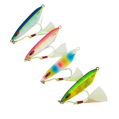 China Wholesale Slow Baiting Jigs Lure 100g Metal Lure SHINLON China Weihai OEM High Quality Metal Leads Saltwater Jig Baits for sale