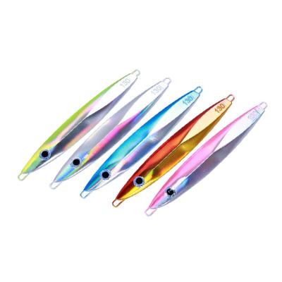 China OEM High Quality Metal Bait Lure SHINLON High Quality Saltwater Ocean 80g 110g 130g 160g Luminous Metal Fishing Jigs Light Up Baiting Lures for sale