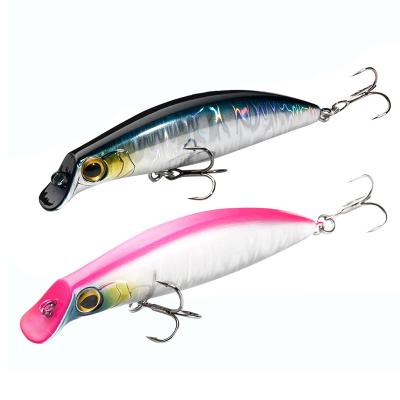 China Bass Fishing Tackle Hot Selling Wholesale 7.5cm Painted Crankbait Minnow Bait Bass Pike Fishing Lure Tackle Tools Wobbler for sale