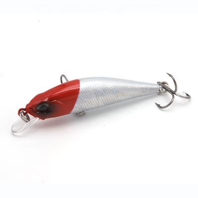 China Trout Perch Lure Fishing New Hard Plastic Sinking Minnow Fishing Lure 50mm Bait 4.5g Swimming Minnow Artificial Hard Fishing Tackle for sale