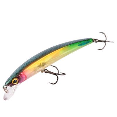 China Durable 110mm, 13g Best Sales 3D Eyes Trout Minnow Lure Mustad Hook Hard Bait ABS Resin Fishing Lures Bait Minnow for sale