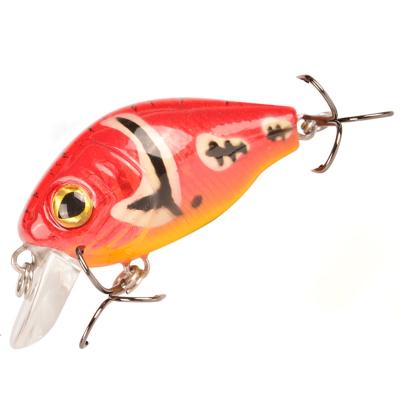 China Durable 45mm, 7g Unpaint Flat Bait Side Crankbaits Fishing Tackle ABS Resin Hard Wobbler Crankbait Lure Fishing Tackle Wholesales for sale