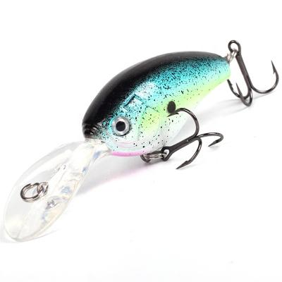 China Durable 55mm, 14g Bait Crankbait Hard Wobblers Floating High Quality 3D Fishing Eyes In Stock Hard Plastic Crankbait Fishing Lure for sale