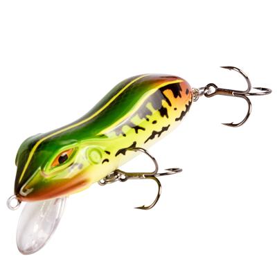 China Durable 55mm, 9g Artificial Hard Body Snap Lure White Snap Frog Lures ABS Plastic Hard Bait Fishing Lure Fishing Tackle for sale