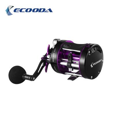 China ECOODA Thunder Series EBG 50 Catfish Fishing Reel Black 5.3:1 Round Fishing Reel 10kg Drag Power Baitcasting Reel EBG 50 for sale