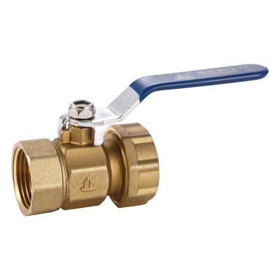 China Competitive Price General JC-192 Plumbing Aluminum Plastic Tube Female Threaded Ball Valve With Stainless Long Handle for sale