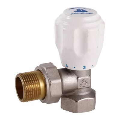 China General Wholesale JC-602 Factory Directly Angle Female Threaded Manual Temperature Control Valve for sale