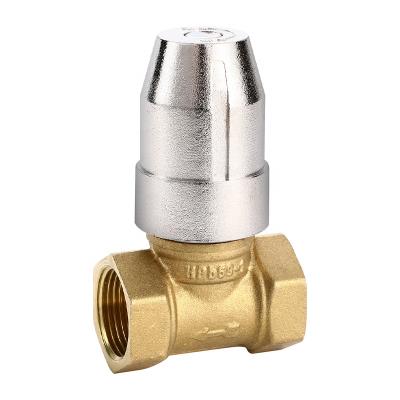 China JC-381 General Chinese Manufacturer Water Control Brass Forged Locking Control Valves With Zinc Alloy Handwheel for sale