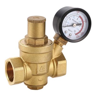 China JC-820 General Factory Water Pilot Operate Pressure Reducing Brass Piston Adjustable Valve for sale