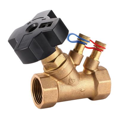 China JC-502 High Performance General Flow Control Manual 1/2 - 2 Inch Thermostatic Brass 3-Balancing Valves for sale