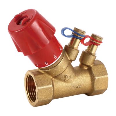 China New Design JC-512 General Flow Control Manual 1/2 - 2 Inch Thermostatic Brass 3Balancing Valves for sale