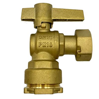 China General JCWM-007 1/2 inch high quality gas valve angle brass ball valve for sale