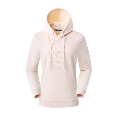 China Breathable Wholesale Organic Spandex Fabric Cotton Women Blank Hoodie With Custom Color for sale