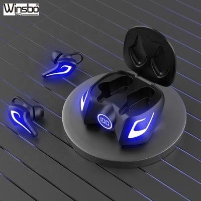 China BT 5.0 MIC TWS Mode-Low-latency Built-in Wireless Headphones In-Ear Music and Game Genuine Wireless Headphones for sale