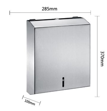 China Modern Modern European Style 304 Stainless Steel Square Shape Brushed Nickel Toilet Paper Box for sale