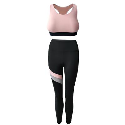 China Custom Anti-Static Women's Sports Fitness Yoga Set Women's Yoga Set Women's Two-Piece Set for sale