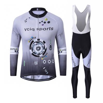 China Breathable China Professional Custom Design Your Own Team Club Cycling Jersey Long Sleeve +Long Pants Set for sale