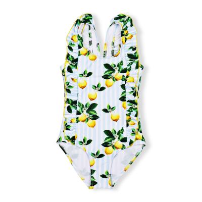 China 2021 New Design Family Designer Breathable Custom Fashion Swimwear Children Girl One Piece Swimwear For Kids for sale