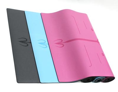 China Eco-friendly Fitness Exercise Design Professional Non Slip Design Custom PU Yoga Mat Gym Clean for sale