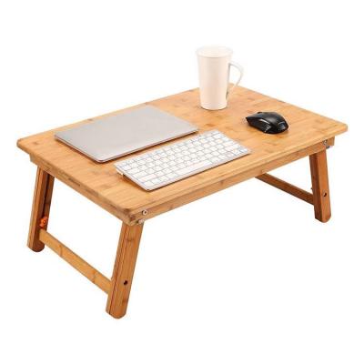 China Large Leg Foldable Bamboo Foldable Home Laptop Desk Portable Serving Table for sale