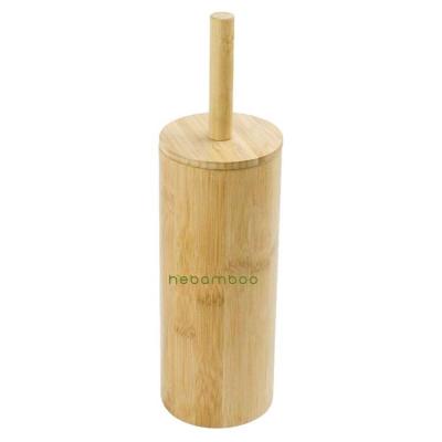 China With Unique Bamboo Rack Bathroom Set Around Bamboo Wooden Toilet Brush for sale