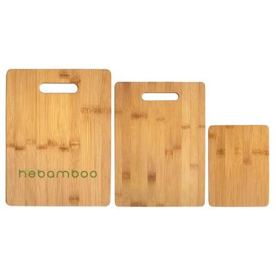 China Wholesale Sustainable Stylish Home Kitchen Tableware Bamboo Kitchen 3 - Piece Rectangle Cutting Board for sale