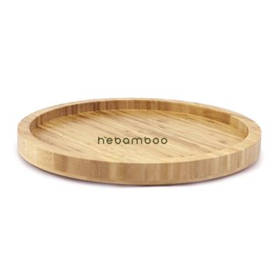 China Viable Bamboo Food Display Dish Turntable Kitchen Food Tray Turntable for sale