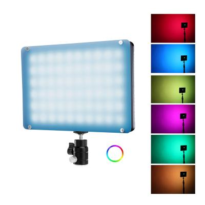 China NiceFoto TC-368 RGB Mini Full Color 2800K LED Video Light--9900K Dual Voice Control Power Supply 19 * 13.5 * 2cm/7.5 * 5.3 * 0.8in for sale