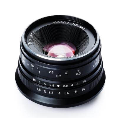 China 7 Artisans Manual 25mm f1.8 Large Aperture Portrait Micro Single Lens For E-mount - M FX M4/3 Mount 46mm for sale