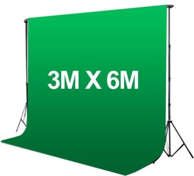 China Green Screen Backdrop 3*6m Photo Studio Backgrounds Muslin Backdrop For Studio Lighting Kits for sale