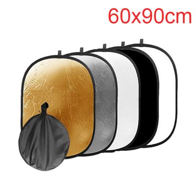 China Antique 5 in 1 Collapsible Lighting Backdrop Diffuser Reflector Round Disc 60*90cm for sale