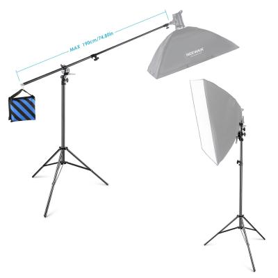 China Digital Camera Wishbone Photographic Equipment Photography Studio Accessories Set Metal Light Stand + Sand Collapsible Cantilever Bag for sale