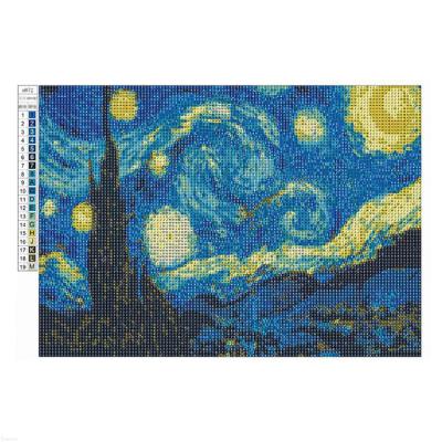 China Hot sale CREATIVE with 5d kits for dimond painting Van Gogh Starry Night 5D Diamond Painting Drop Shipping for sale