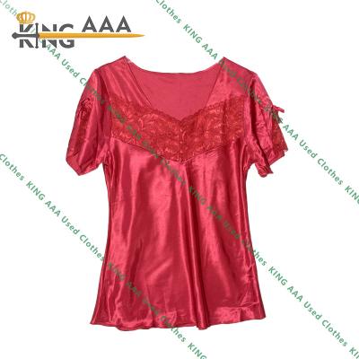 China Polyester/cotton polyester nightgowns/throw pajamas cotton KINGAAA cotton nightgown female silk thin women's sleepwear for sale