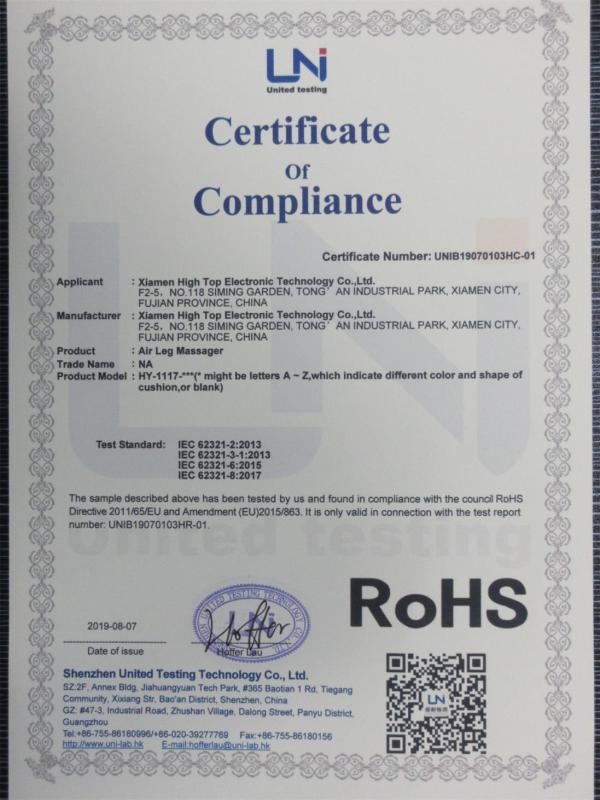 RoHS - Xiamen High Top Electronic Technology Co., Ltd.