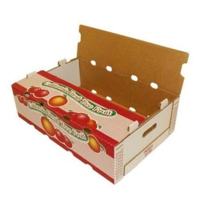 China Disposable Apple Banana Cardboard Box Orange Grape Carton Fruit Cardboard Box Packaging Factory for sale