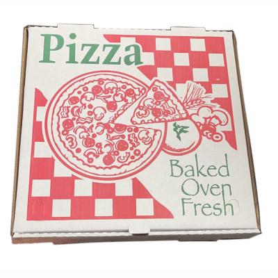 China 12 14 16 18 30 inch disposable pizza box food packaging takeout box with logo printing for sale