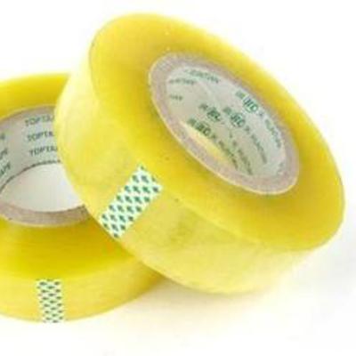 China 4cm 60 Meter 80 Meter BOPP Packaging Tape Waterproof Yellow Transparent Colorful 6cm Wide Roll 6cm for sale