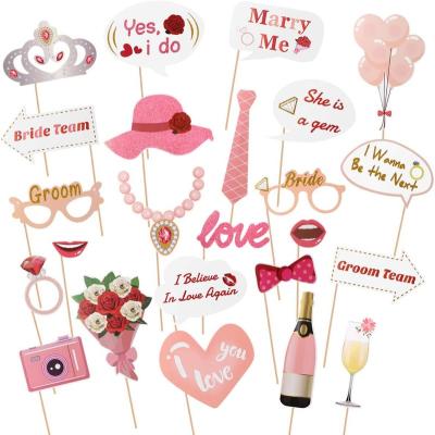 China Popular Wedding decoration & supplies photo props Valentine's Day decorations bachelor party pink photo props for sale