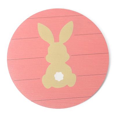 China Cute 2023 Wooden Easter Crafts Bunny Wooden decor Table top decor Bunny party room decor for sale