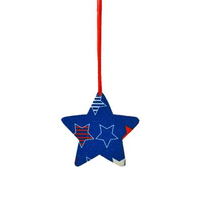 China Popular Independence Day felt star hanging decorations Patriotic Day holiday party decoration for sale