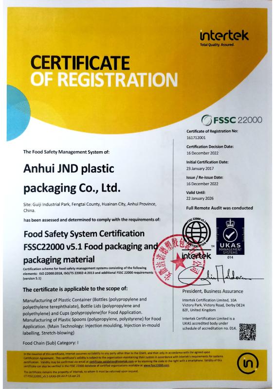 FSSC22000 - JND Packaging