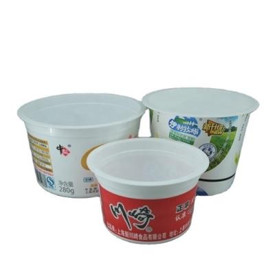 China Food Grade PP Condiment Cup Eco Friendly Custom Logo Printed Cup for Yogurt Packaging for sale