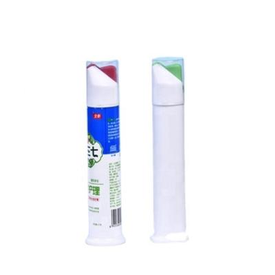 China 100ml Pump Bottle Toothpaste Packaging Tube Empty Plastic Airless Tube Bottle for Toothpaste for sale