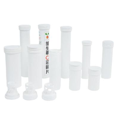 China PP Plastic Tubes for Clean White Effervescent Vitamin C Protein Tablets Custom Print for sale