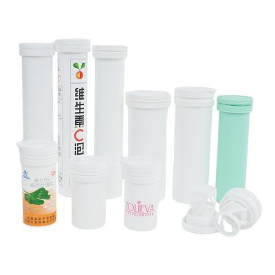 China Effervescent Tablet Tube Empty 50ml Size Matte Plastic Bottle for Medicine Packaging for sale