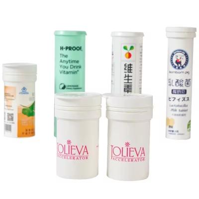 China Effervescent Tablets Packaging Tube in PP Material for Custom Medical Pills and Candy for sale