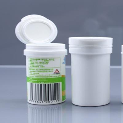 China Shampoo Flip Top Tube with Desiccant Cover Food Grade PP Plastic Effervescent Tablet for sale