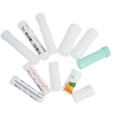 Chine Tubes de stockage blanches Tubes de comprimés effervescents Matériau en PP pour solution d'emballage de vitamines à vendre